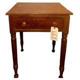 WOODEN 1-DRAWER SIDE TABLE - READY TO BE REFINISHED/RESTORED