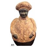 VINTAGE CAST IRON AMERICANA JOLLY CHEF BANK