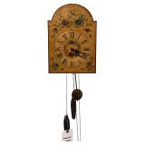 E&J’S PENNSYLVANIA DUTCH STYLE FLORAL WALL CLOCK
