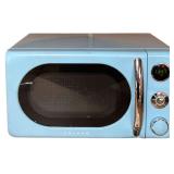 GALANZ RETRO STYLE BLUE ELECTRIC MICROWAVE