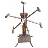 ANTIQUE PRIMITIVE WOODEN YARN WINDER