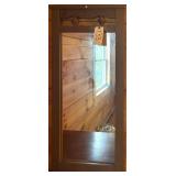 RECTANGULAR WALL-HANGING MIRROR W/ WOODEN FRAME