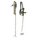2 VINTAGE METAL ANIMAL TRAPS - 1 VICTOR