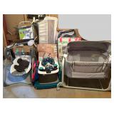 BABY CRIB, SAFETY 1ST WALKER, INFANT SWING, AND OTHER MISC. TODDLER & INFANT ITEMS