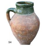 ANTIQUE CLAY POTTERY PITCHER (AS-FOUND, CHIP ON RIM)