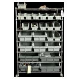 NSF 7-TIER ROLLING RACK W/ STORAGE BINS - CONTENTS NOT INCLUDED