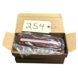 3 SETS OF RED OVULAR FLUSH MOUNTS W/ REVERSE LIGHTS