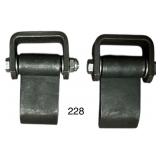 PAIR OF WELD-ON DUMP TRAILER GATE HINGES