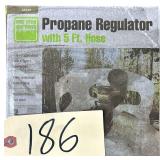 ONE STOP GARDENS PROPANE REGULATOR W/ 5’ HOSE