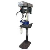 CENTRAL MACHINERY 16-SPEED HEAVY DUTY FLOOR DRILL PRESS W/ VISE