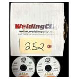 2 SPOOLS OF ER4043 ALUMINUM WELDING WIRE 0.30” X 0.8MM, SPOOL OF ER70S-6 .035MM X 11LBS. WELDING WIRE