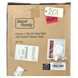 SUPER HANDY 9.55MM X 15M AIR HOSE REEL W/ POLYMER HOSE