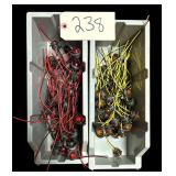 APPROX. 62 SMALL AMBER 1” TRAILER LIGHTS, APPROX. 57 SMALL RED 1” TRAILER LIGHTS - BINS NOT INCLUDED