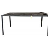 MESH TOP WELDING TABLE APPROX. 31.5” DEEP X 75” LONG X 34.5” TALL - CONTENTS NOT INCLUDED