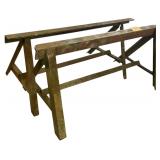 2 ANGLE IRON SAWHORSES
