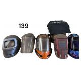 GRINDER MASK, YESWELDER WELDING HELMET LIKE NEW, WELDING HELMET PRO, 2 OTHER WELDING HELMETS