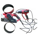 BAUER 4” X 24” ELECTRIC BELT SANDER, BAUER ELECTRIC HEAT GUN
