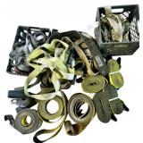 NICE ASSORTMENT OF HEAVY DUTY TIE-DOWN STRAPS OF ASSORTED SIZES