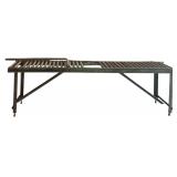 HEAVY DUTY SHOP ROLLER TABLE W/ INDUSTRIAL ROLLER ON STAND
