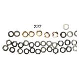 24 LOCK NUTS W/ 6 WASHERS