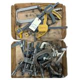 ASSORTMENT OF DEWALT TRIGGER CLAMPS, C-CLAMP, SCREW CLAMPS, VISE-GRIP CLAMPS, ETC.