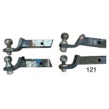 4 RECEIVER HITCHES W/ 4 2” BALLS