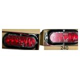 2 SETS OF RED 6” FLAT MOUNTS