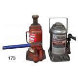 CENTRAL MACHINERY 20-TON HYDRAULIC BOTTLE JACK, MVP 12-TON HYDRAULIC BOTTLE JACK