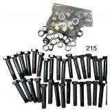 APPROX. 32 3-1/4” TRAILER SHACKLE BOLTS W/ ASSORTED NUTS