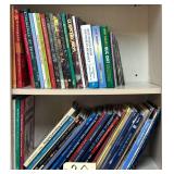 SHELF LOT OF ASSORTED BOOKS: SOME QUILTING, SOME PROJECT BOOKS AND OTHERS