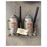 2 - 20 TON HEAVY DUTY PITTSBURGH BOTTLE JACKS