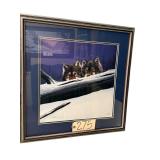 “THE BROTHERHOOD” FRAMED AND MATTED PENCIL SIGNED PRINT BY DONALD VANN #131/1200 - APPROX. 14.5” X 14.5” VIEWING AREA