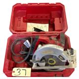 MILWAUKEE CASE WITH CRAFTSMAN 7.25 INCH CIRCULAR SAW WITH LASER TRACE