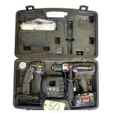 CRAFTSMAN 19.2 V CORDLESS DRILL AND 19.2 V FLASHLIGHT IN BOX WITH CHARGER AND BATTERY