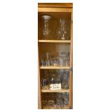 2 BULBOUS GLASS PITCHERS, 4 BEER MUGS TO INCLUDE 1 LOGAN’S ROADHOUSE, 2 NRA BULLET DRINKING GLASSES, 2 NRA BULLET SHOT GLASSES, SLANTED DRINKING GLASSES, SHOT GLASSES, ETC.