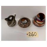 HORSE HAIR NATIVE AMERICAN POTTERY VASE, ALBERT ALVIDREZ POTTERY VASE, DINÉ (NAVAJO) POTTERY VASE