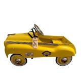 VINTAGE METAL NEW YORK CITY CHECKER CHILD’S PEDAL CAR