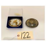 MONTANA SILVERSMITHS BELT BUCKLE, OTHER EAGLE BELT BUCKLE, WHITE TAIL BUCK BELT BUCKLE