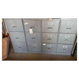 4 - 4 DRAWER FILING CABINET CABINETS, MAKER IS SHAW WALKER