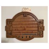 HORNADY “OUR REPUTATION RIDES ON EVERY SHOT” WALL PLAQUE OF BULLET CALIBERS