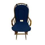 WOODEN GLIDER/ROCKER W/ SEAT CUSHION