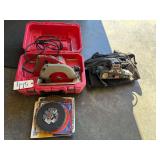 CRAFTSMAN 3" X 21" BELT SANDER, ELECTRIC AND MILWAUKEE 7 1/4 INCH CIRCULAR SAW, ELECTRIC WITH BLADES