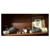 4 LOON DECOYS (1 AS-IS), DUCK PRINT, 3 SMALLER LOON DISPLAYS
