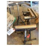 4 ADJUSTABLE ROLLER STANDS