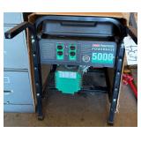 COLEMAN POWERMATE POWER BASE 5000 PORTABLE GENERATOR WITH 5 GALLON FUEL TANK