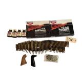 BIRCHWOOD CASEY TRU-OIL STOCK FINISH KITS, MACHINE GUN TRACER ROUNDS, RUBBER PISTOL GRIP, WOODEN PISTOL GRIP, BROAD HEADS
