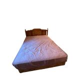 FULL SIZE BED FRAME W/ WOODEN HEADBOARD - MATCHES LOT #187