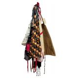 ASSORTMENT OF 6 APRONS: UT, VALENTINE, SUNFLOWER, COOKING UTENSILS, CHRISTMAS, BLACK LACE, DENIM JULY 4TH, BUSH