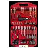 ASSORTED DRILL BITS AND SCREWDRIVER BITS IN CASE