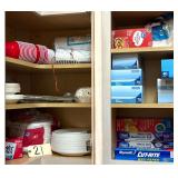 WAX PAPER, STORAGE BAGS, ALUMINUM FOIL, UNOPENED FREEZER BAGS, DISPOSABLE COFFEE CUPS, PAPER PLATES, NAPKINS, WET WIPES